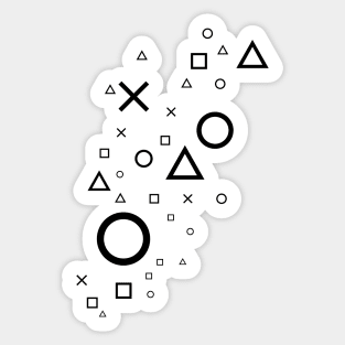 Black Playstation Magic Sticker